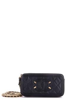 Chanel Filigree Double Zip Clutch With #335964C28B